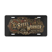 Steel Worker Vanity Plate — Vintage Industrial Forge License Tag - DCA0327