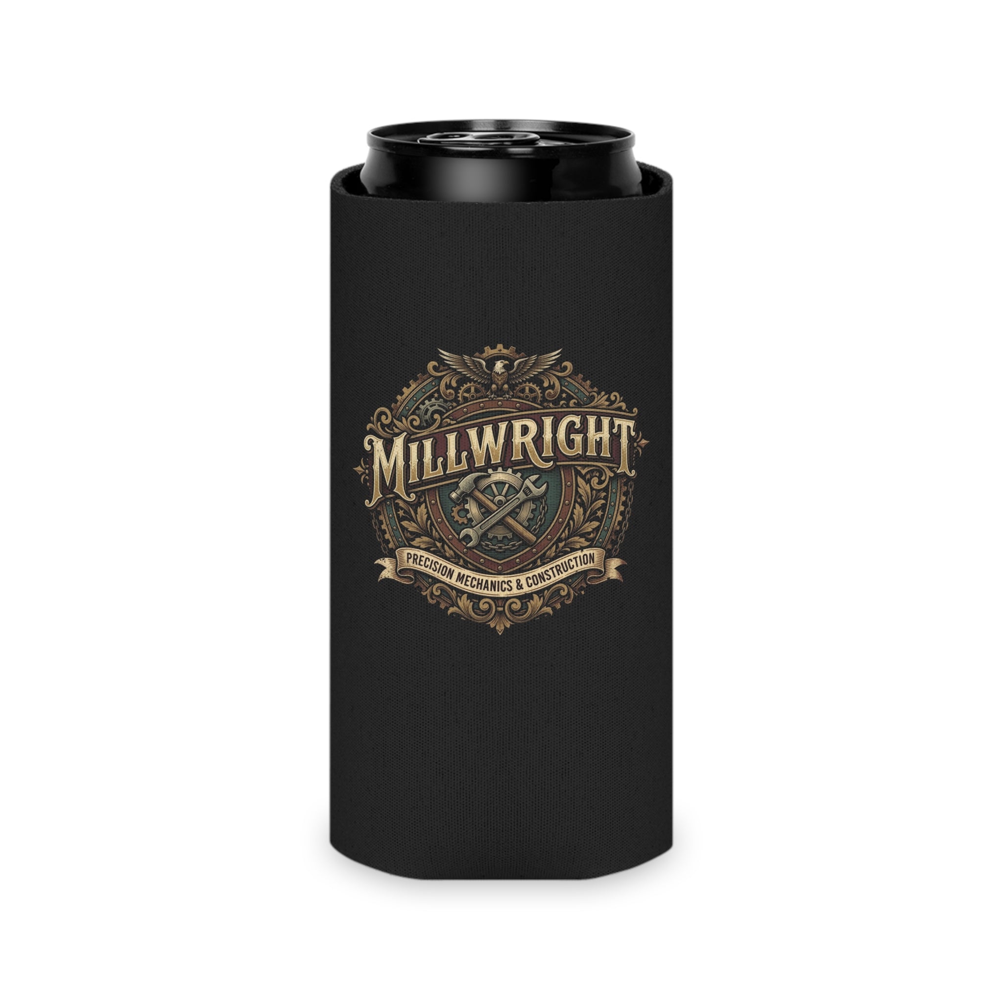 Millwright Vintage Emblem Can Cooler — DCA0295