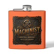 Machinist Flask — 6oz Stainless Steel Industrial Workshop Hip Flask - DCA0426