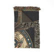 Plasterer Woven Blanket — Patriotic Throw Blanket with Vintage American Seal
