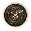 Plumber Vintage Emblem Wall Clock — Repairs • Service • Emergency - DCA0398