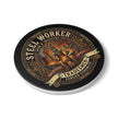 Steel Worker Ceramic Coaster — Tradesmen 'Forged Strength' Industrial Gift - DCA0241