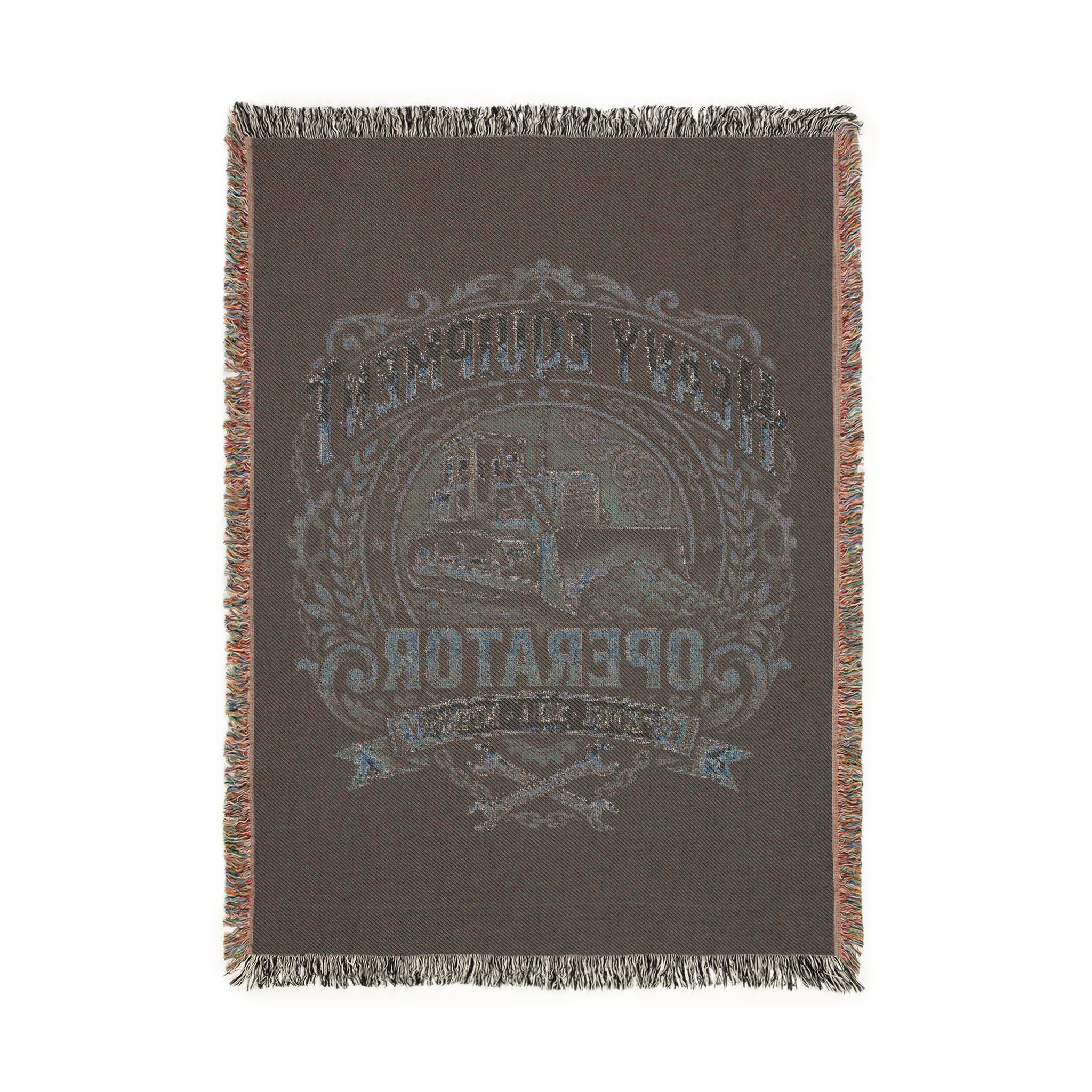 Heavy Equipment Operator Woven Heritage Throw