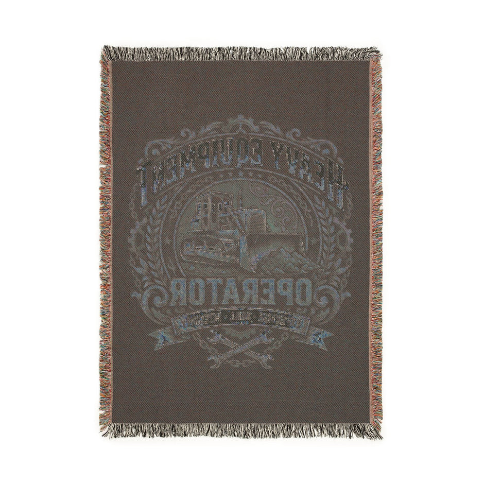Heavy Equipment Operator Woven Heritage Throw