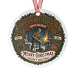 Ironworker Christmas Metal Ornament — 