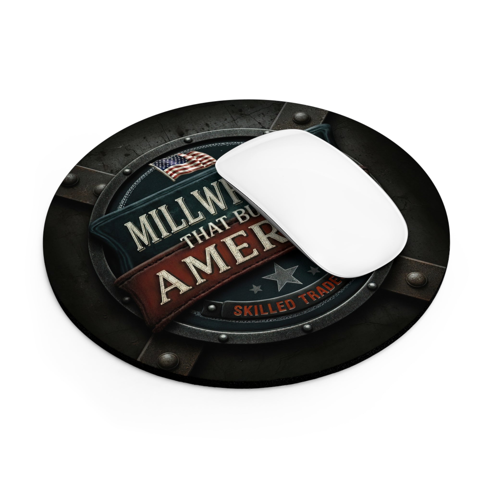 Millwrights That Build America Round Mouse Pad MP1013