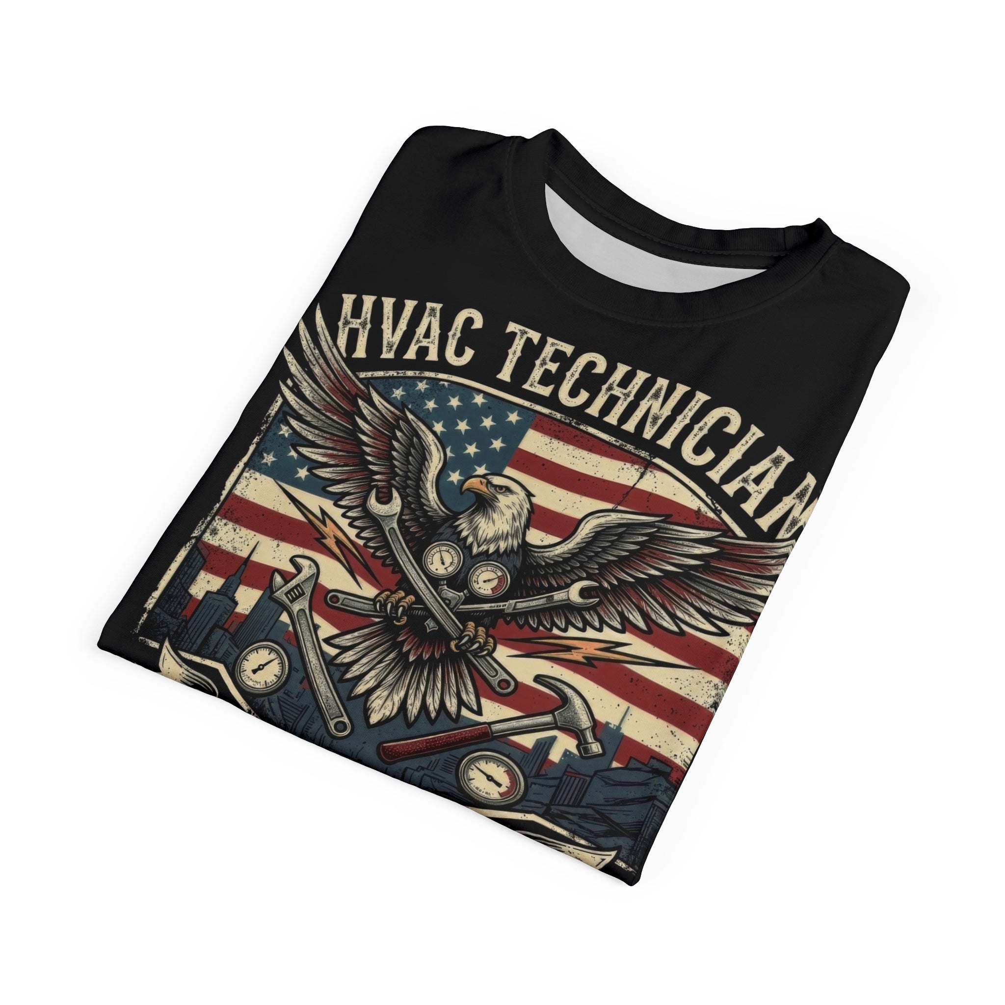 HVAC Technician - American Pride - HVAC Technician - Men's Shirt - DCA0247