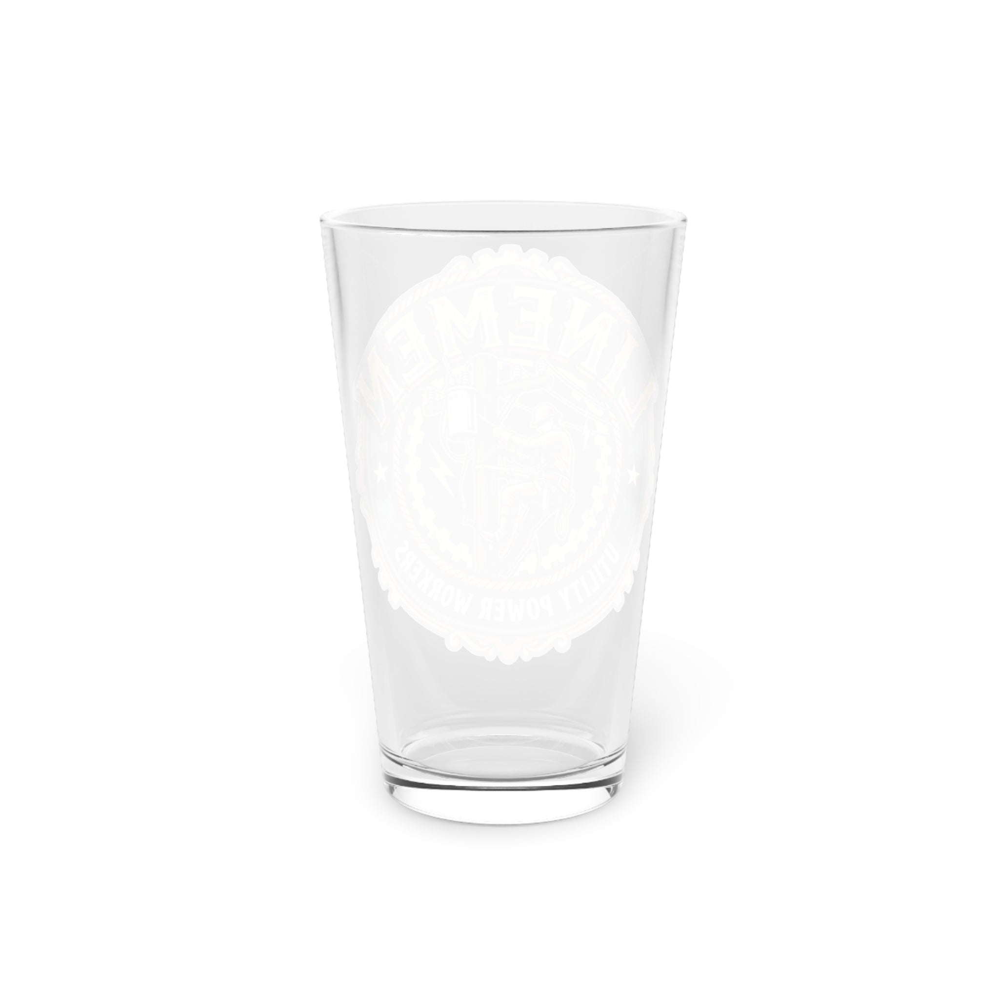 Linemen Utility Power Workers 16oz Pint Glass - DCA0149