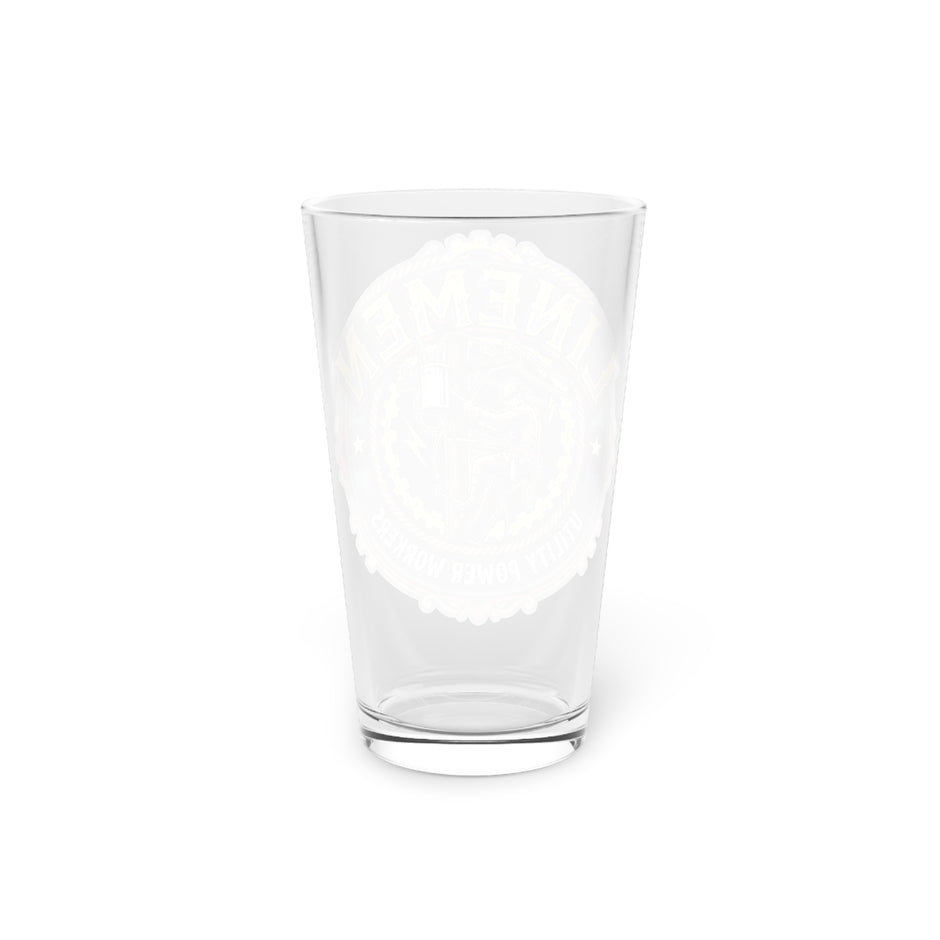 Linemen Utility Power Workers 16oz Pint Glass - DCA0149
