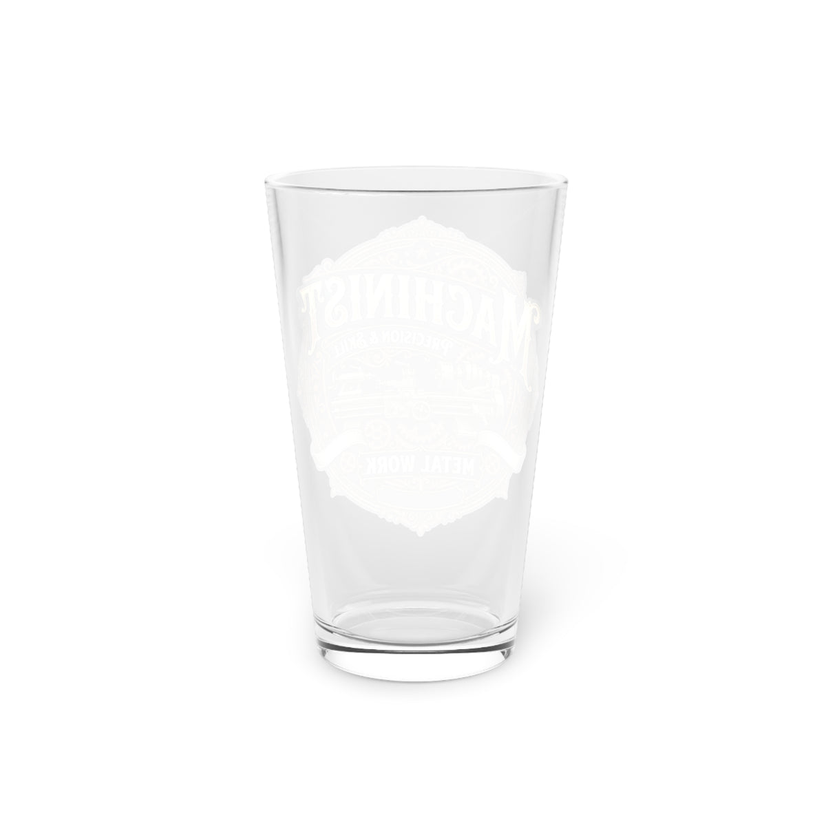 Machinist Pint Glass — 16oz Beer Glass - DCA0408