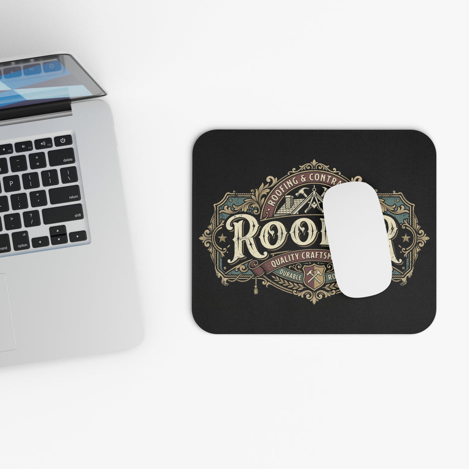 Roofer Vintage Emblem Mouse Pad — DCA0313
