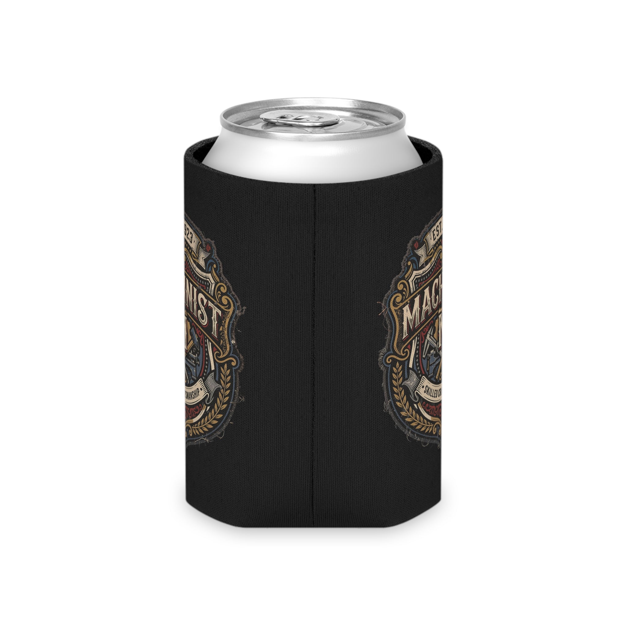 Machinist Can Cooler — Vintage Skilled Craftsman Beer Koozie (Est. 1923) - DCA0418