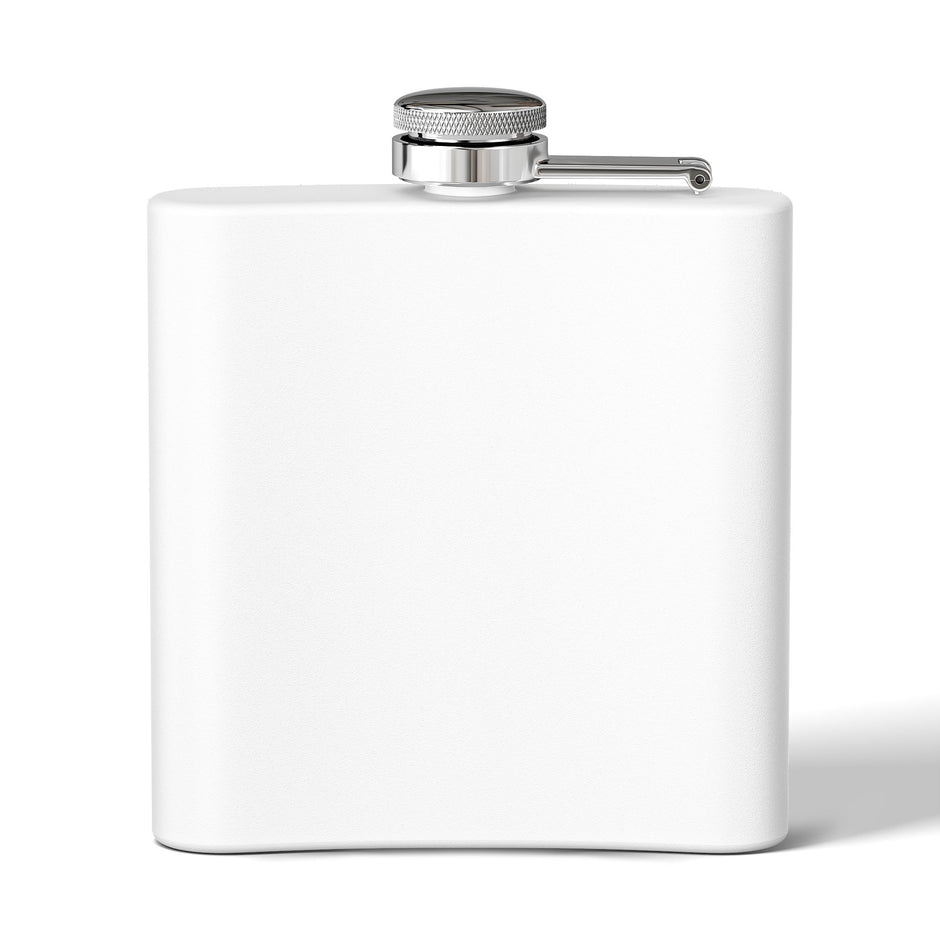 Ironworker Flask — 'Ironworker: Building America's Skyline' Stainless Steel 6oz Hip Flask - DCA0424