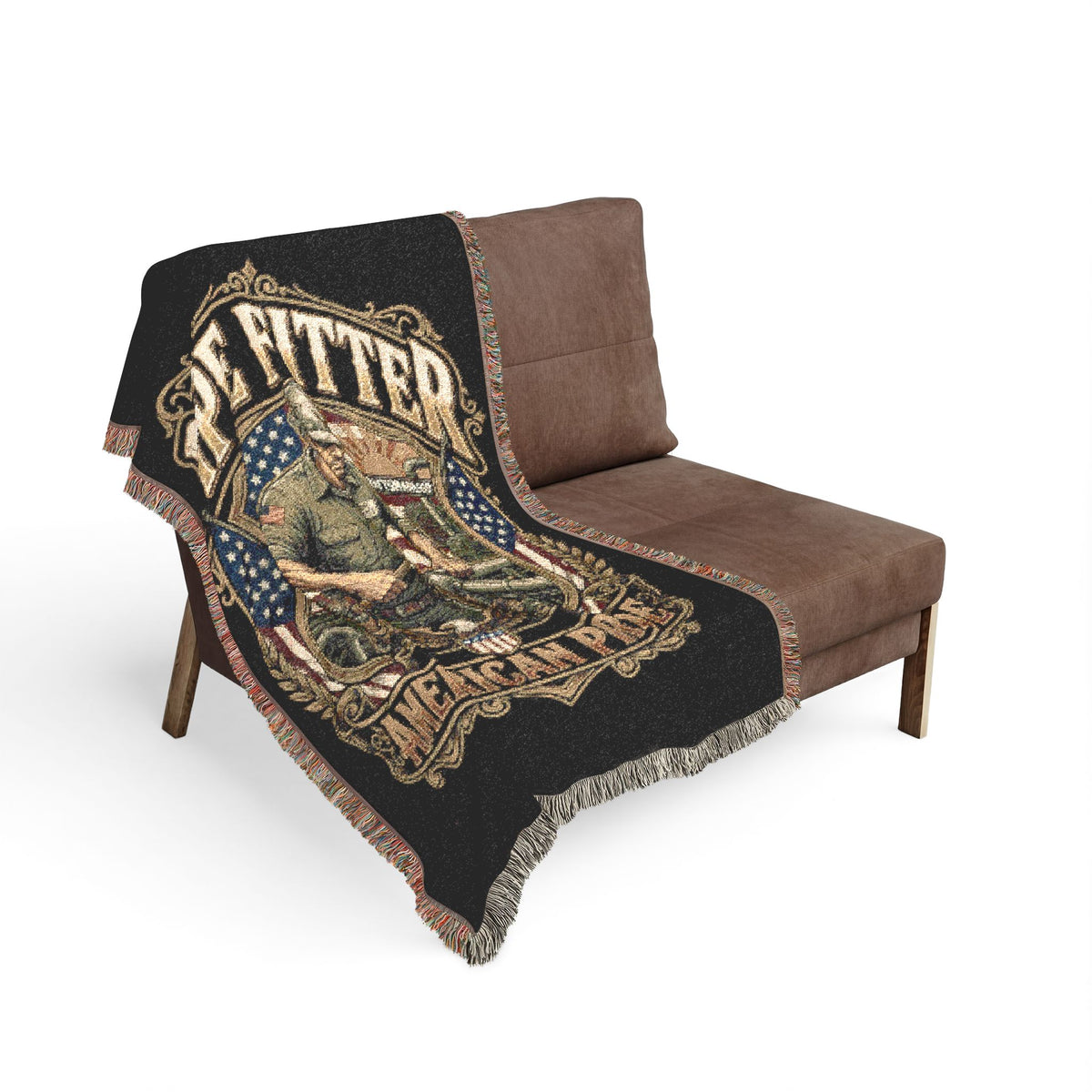 Pipe Fitter Woven Blanket — American Pride Throw