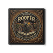 Roofer Coaster — Vintage Roofer Craftsman Ceramic Drink Coaster - Roofer - DCA0240