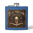 Electrician Licensed & Bonded Flask – 6oz Stainless Steel Hip Flask (Power • Lighting • Repairs) - DCA0421