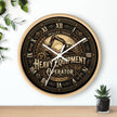 Heavy Equipment Operator Wall Clock — Vintage Excavator Garage & Workshop Decor - DCA0386