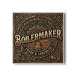 Boilermaker Ceramic Coaster – Industrial Craftsmen 'Trade & Strength' Drink Coaster- DCA0228