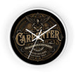 Carpenter Vintage Emblem Wall Clock – Fine Woodworking & Craftsmanship - DCA384