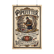 Pipefitter Rolled Poster — Vintage Trades Wall Art: 