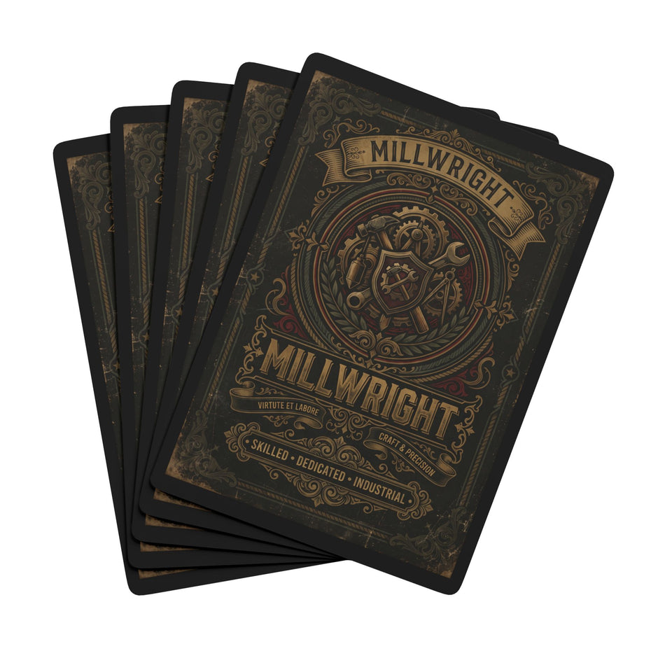 Millwright Poker Playing Cards — Antique Industrial Deck - DCA0360