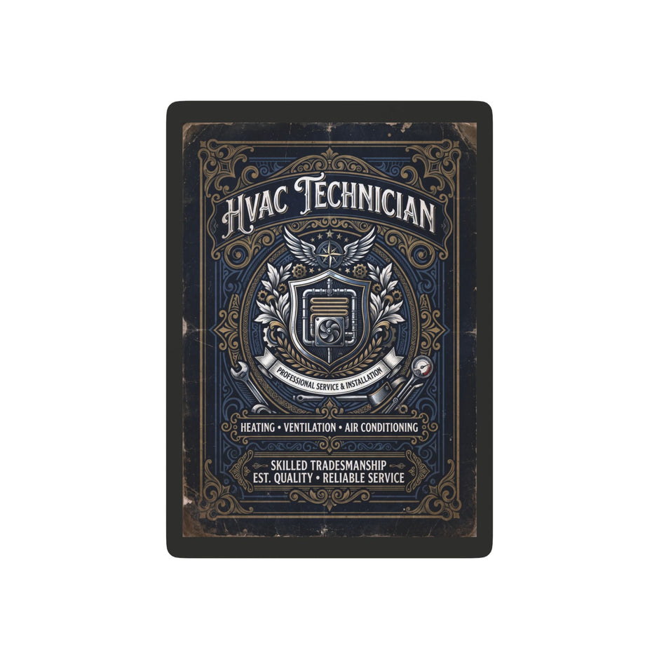 HVAC Technician Playing Cards — Vintage Tradesman Poker Deck - DCA0355