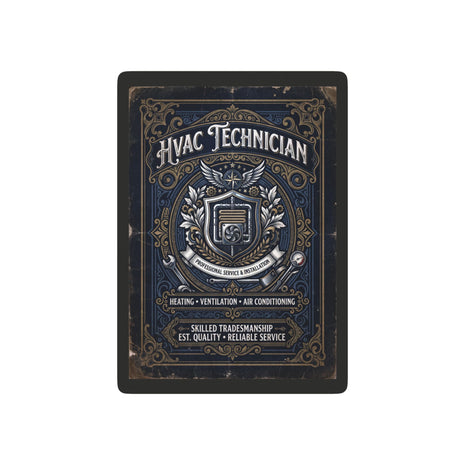 HVAC Technician Playing Cards — Vintage Tradesman Poker Deck - DCA0355