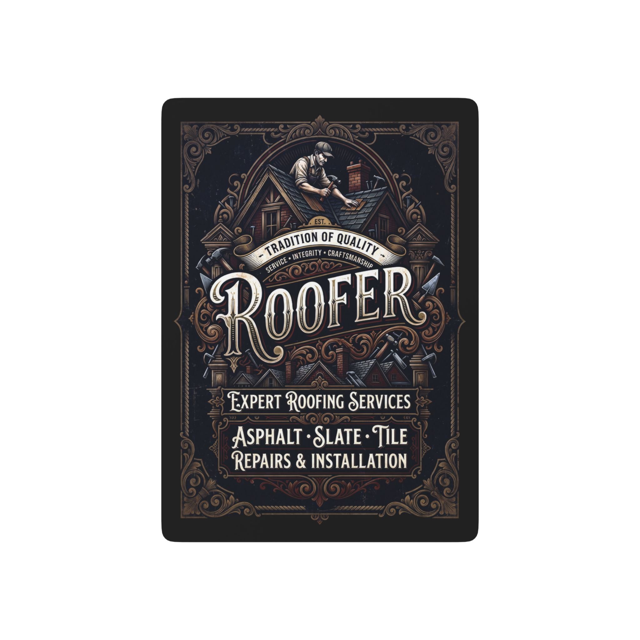 Roofer Poker Playing Cards — DCA0363