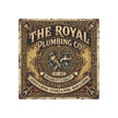 Plumbing - The Royal Plumbing Co. Vintage Metal Sign — Retro Plumbing Wall Art - DCA0443