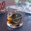 Electrician Vintage Emblem 10oz Rocks Glass – Whiskey & Scotch Tumbler - Electrician - DCA0199