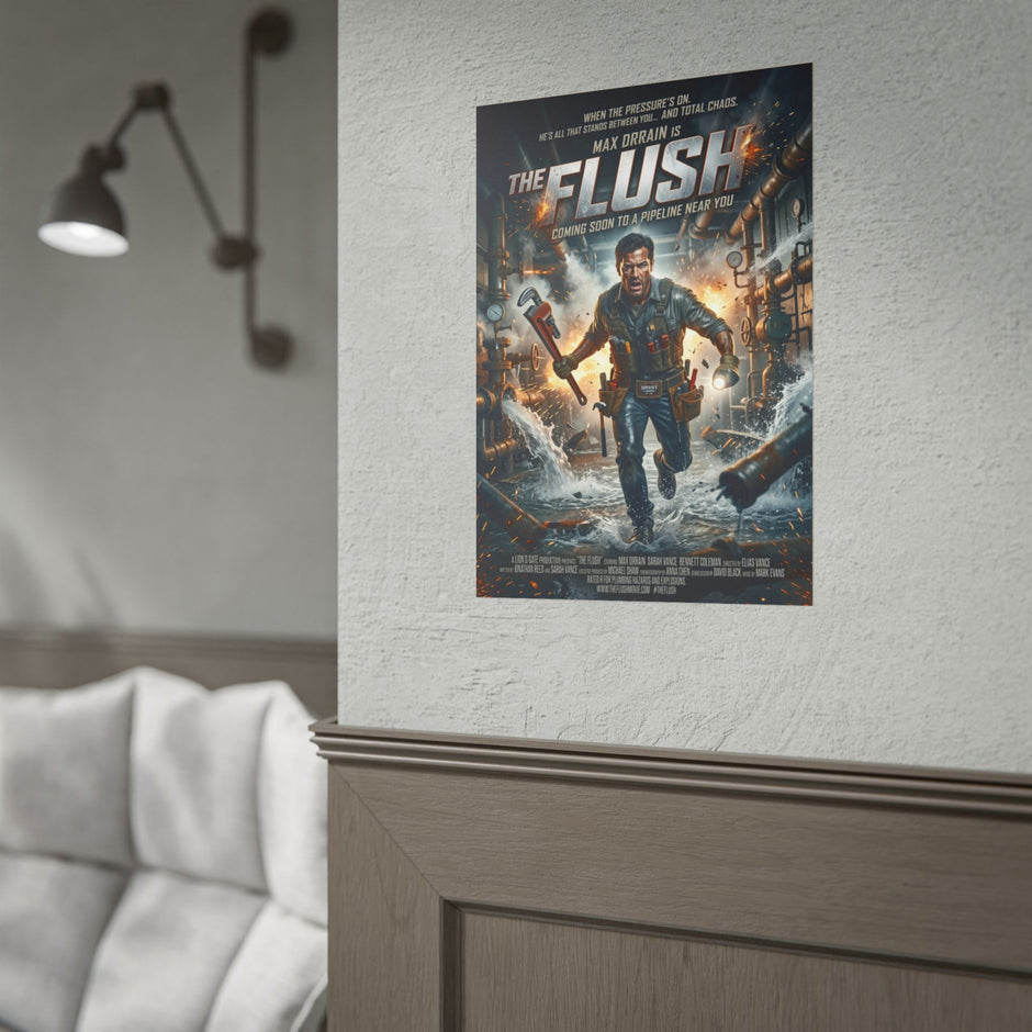 Plumber - The Flush — Plumber Action Movie Rolled Poster - DCA0474
