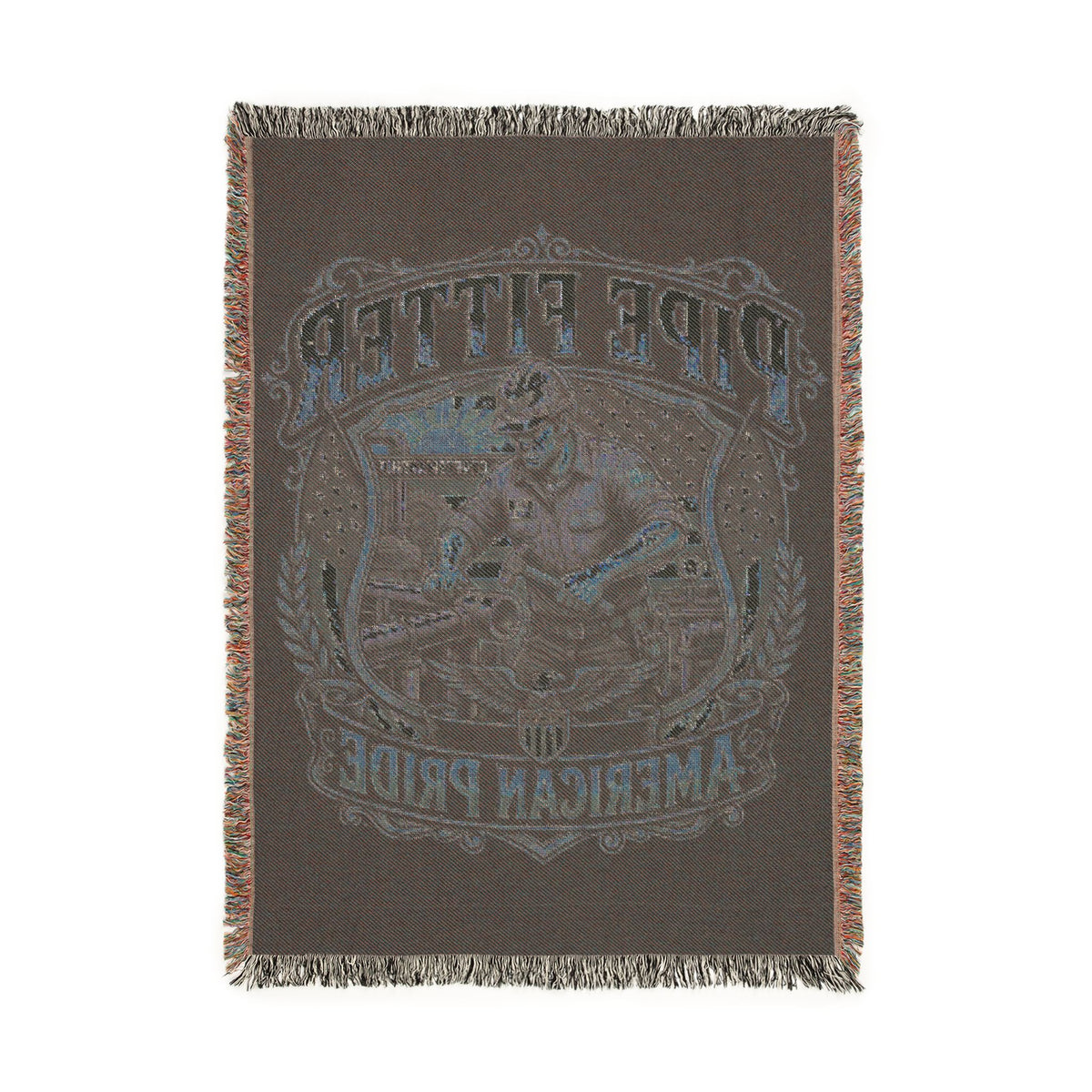 Pipe Fitter Woven Blanket — American Pride Throw