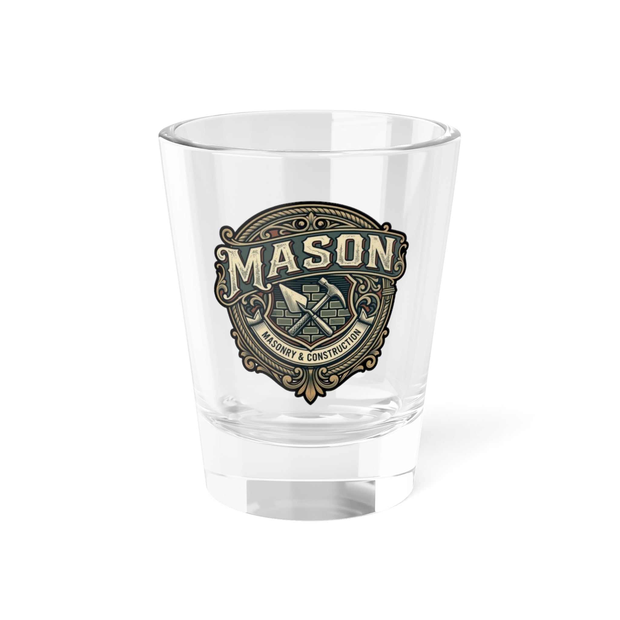 Mason Vintage Crest Shot Glass —  1.5oz - DCA0186