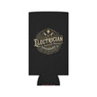 Electrician Can Cooler – Vintage Tradesman Logo Beverage Koozie - DCA0287