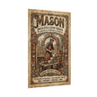 Mason Bricklayer Rolled Poster — Vintage Stoneworker Print - DCA0373