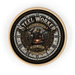 Steel Worker Wall Clock — Vintage Industrial Forge Clock - DCA0400