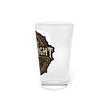 Millwright Mechanical Vintage Logo Pint Glass — 16oz Industrial Engineer Gift - DCA0187