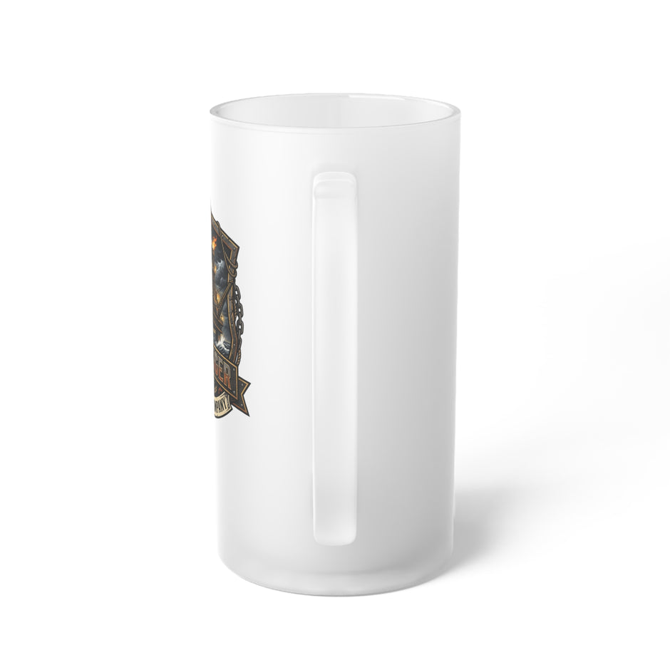 Oil Rigger -Themed Frosted Glass Beer Mug - DCA0517