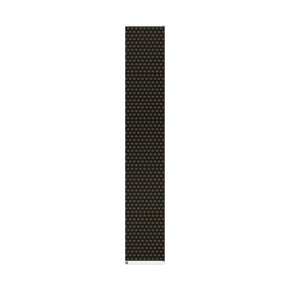 Linemen Wrapping Paper Roll — Vintage 'Legend' Emblem Pattern on Black (Gift Wrap)