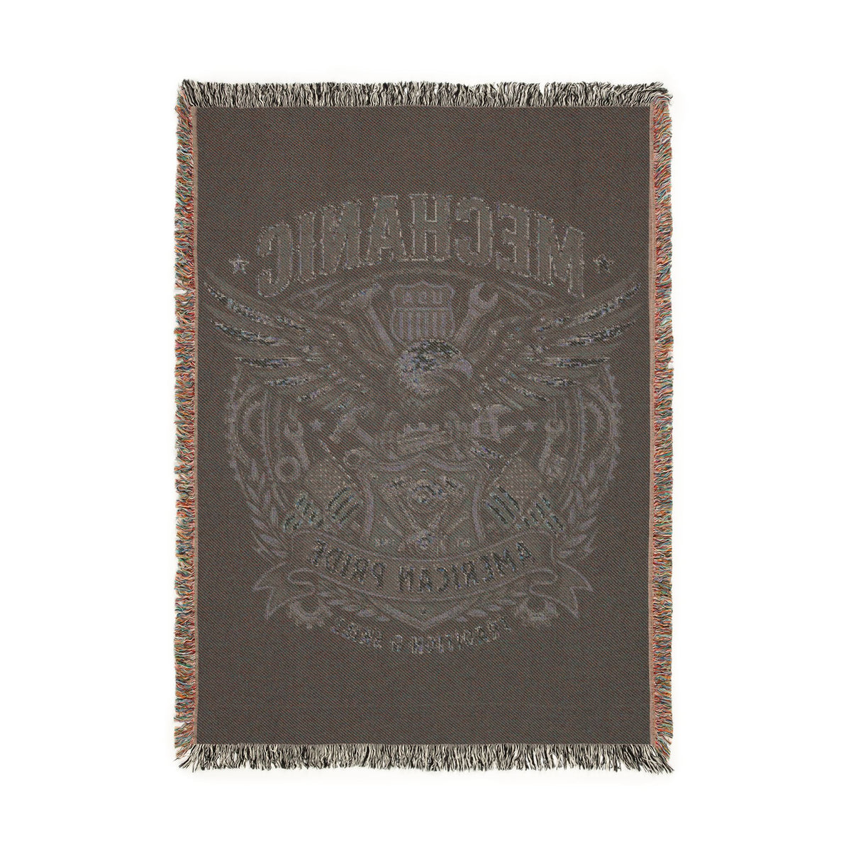 Mechanic Woven Blanket — American Pride Eagle Throw