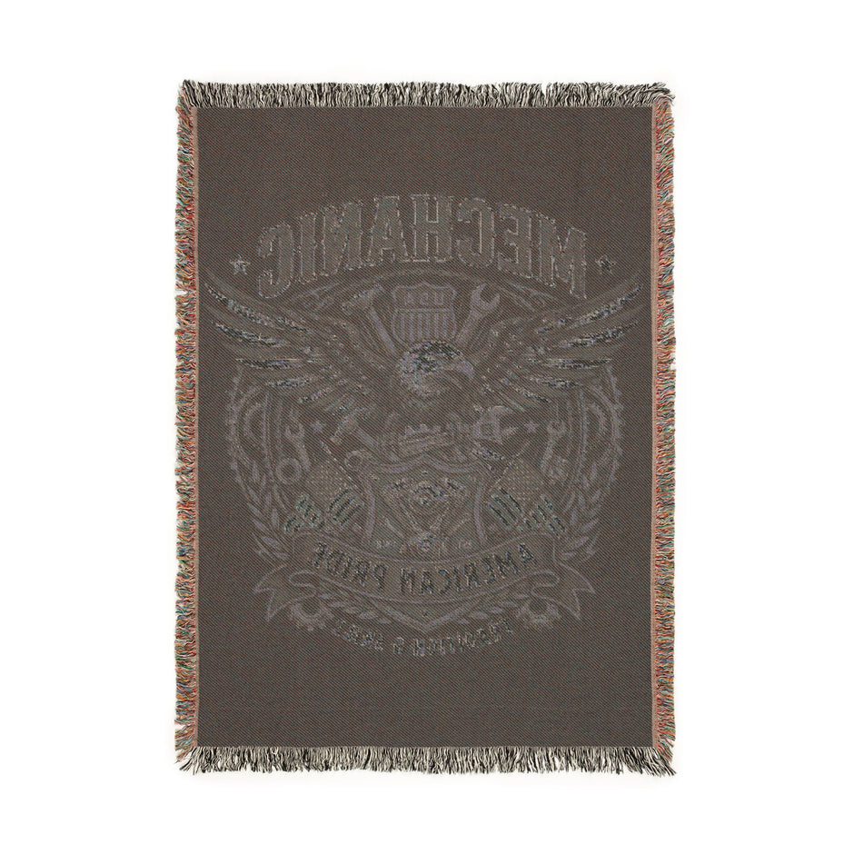 Mechanic Woven Blanket — American Pride Eagle Throw