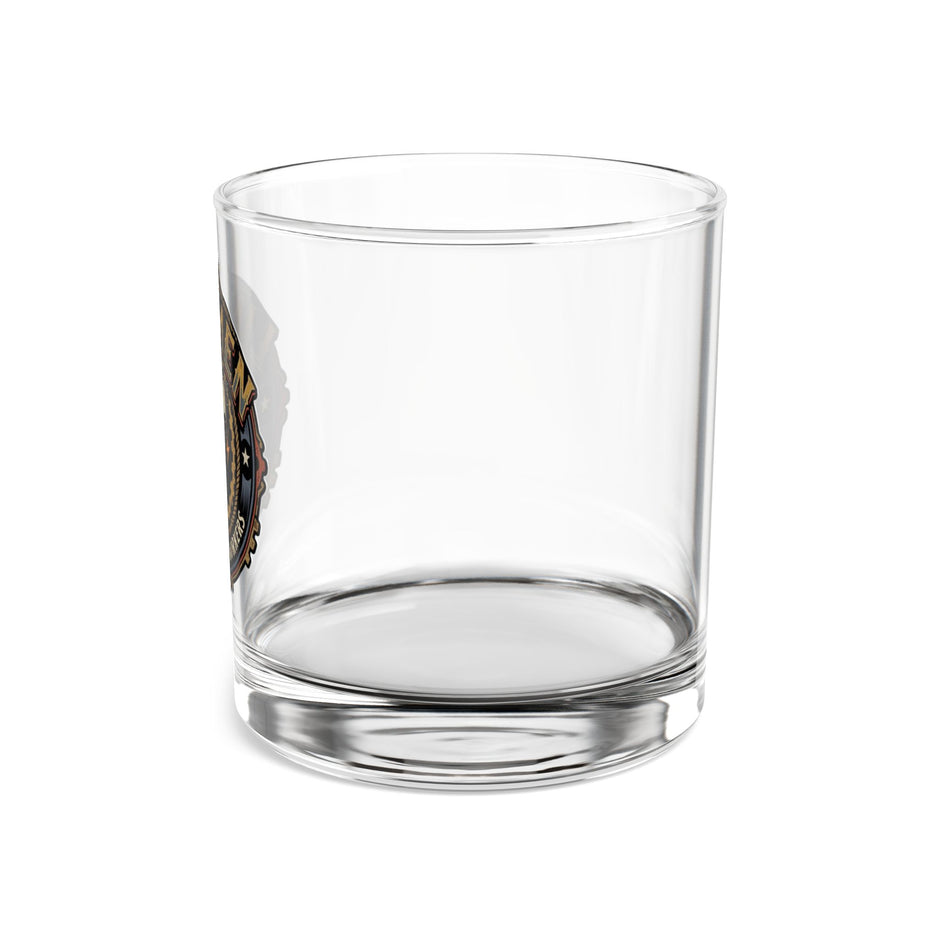 Linemen Whiskey Rocks Glass – 10oz Vintage Logo Drinkware - Linemen - DCA0201