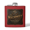 Machinist Flask — 6oz Stainless Steel Industrial Workshop Hip Flask - DCA0426