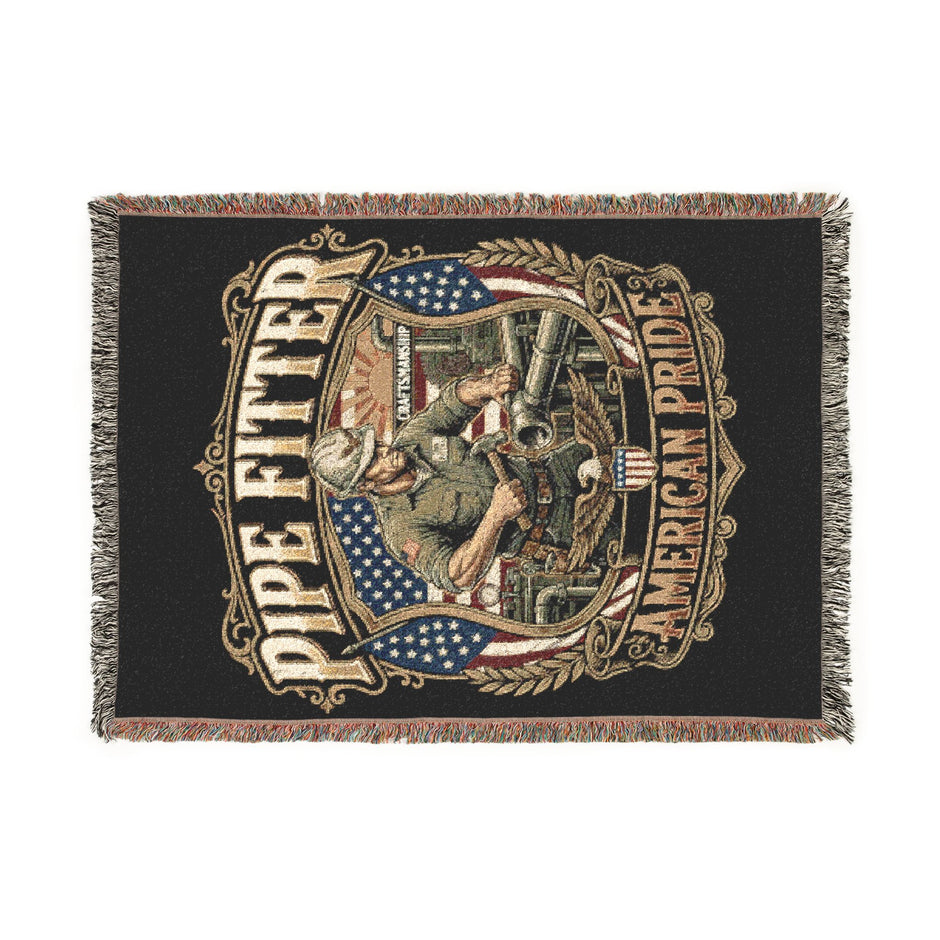 Pipe Fitter Woven Blanket — American Pride Throw