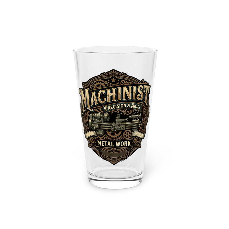 Machinist Pint Glass — 16oz Beer Glass - DCA0408