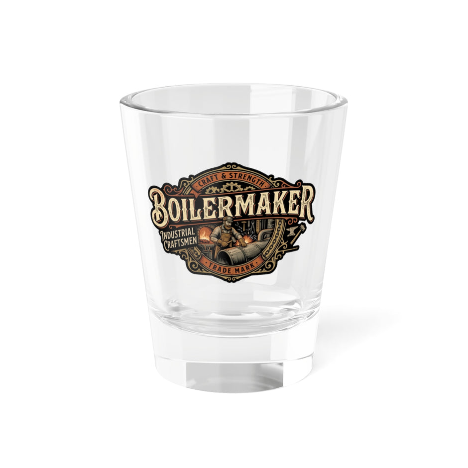Boilermaker Shot Glass – Vintage Industrial Distiller Logo 1.5oz - DCA0160