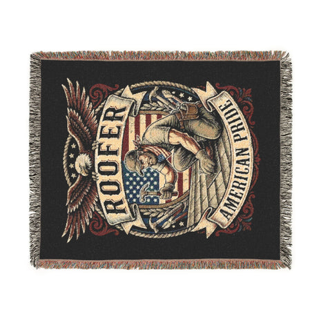 Roofer American Pride Woven Blanket — Tradesman Throw