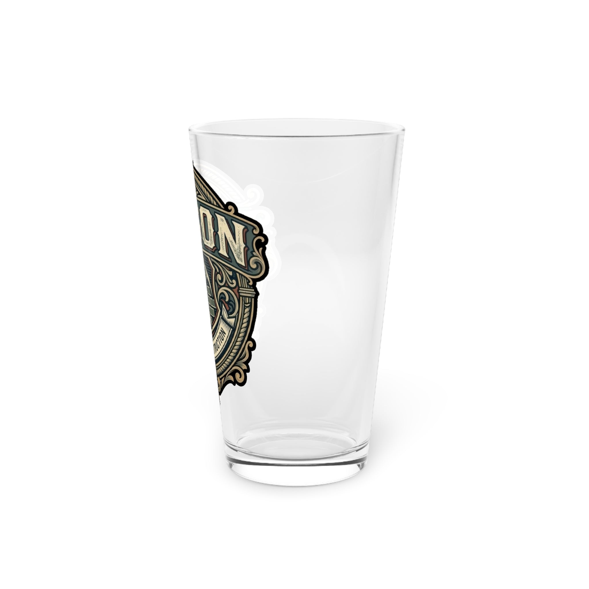 Mason 16oz Pint Glass — Vintage Tradesman Beer Glass - DCA0185