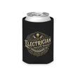 Electrician Can Cooler – Vintage Tradesman Logo Beverage Koozie - DCA0287
