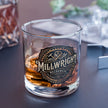 Millwright Mechanical Logo 10oz Rocks Glass - DCA0204